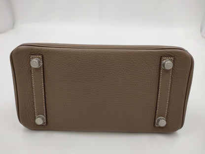 HERMES Birkin 25 Togo Etupe SV Hardware □R Engraved Handbag