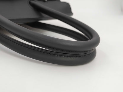 HERMES Birkin Shoulder Light 29 Couverture Vosswift Toile Ash Black SV Fittings K-Engraved Bag