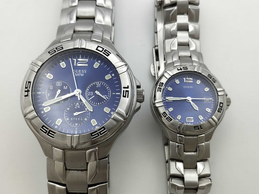 GUESS P206GL Blue Dial Quartz Immovable Watch Summary Watch Summary 