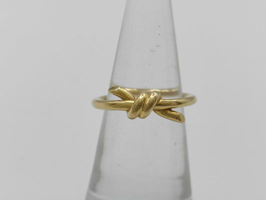 Tiffany & Co. Knot YG Au750 3.5g Ring 