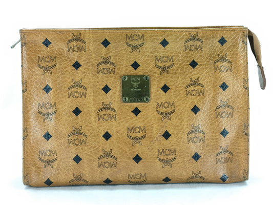 MCM Visetos pattern clutch bag/second bag