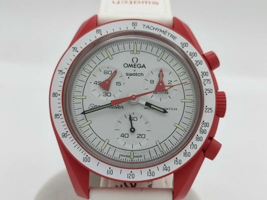 OMEGA x Swatch MISSION TO MARS Quartz Men's Watch