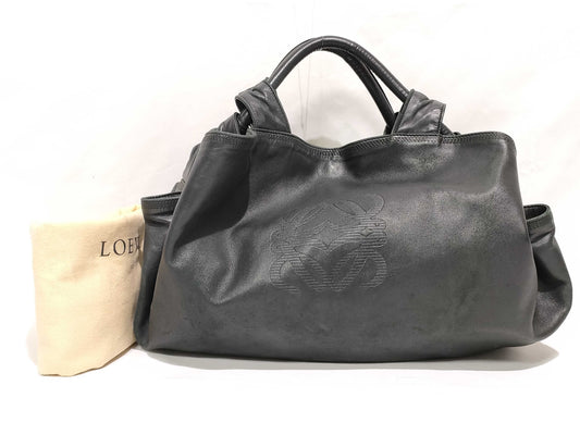 LOEWE Nappa Aire Leather Handbag in Black