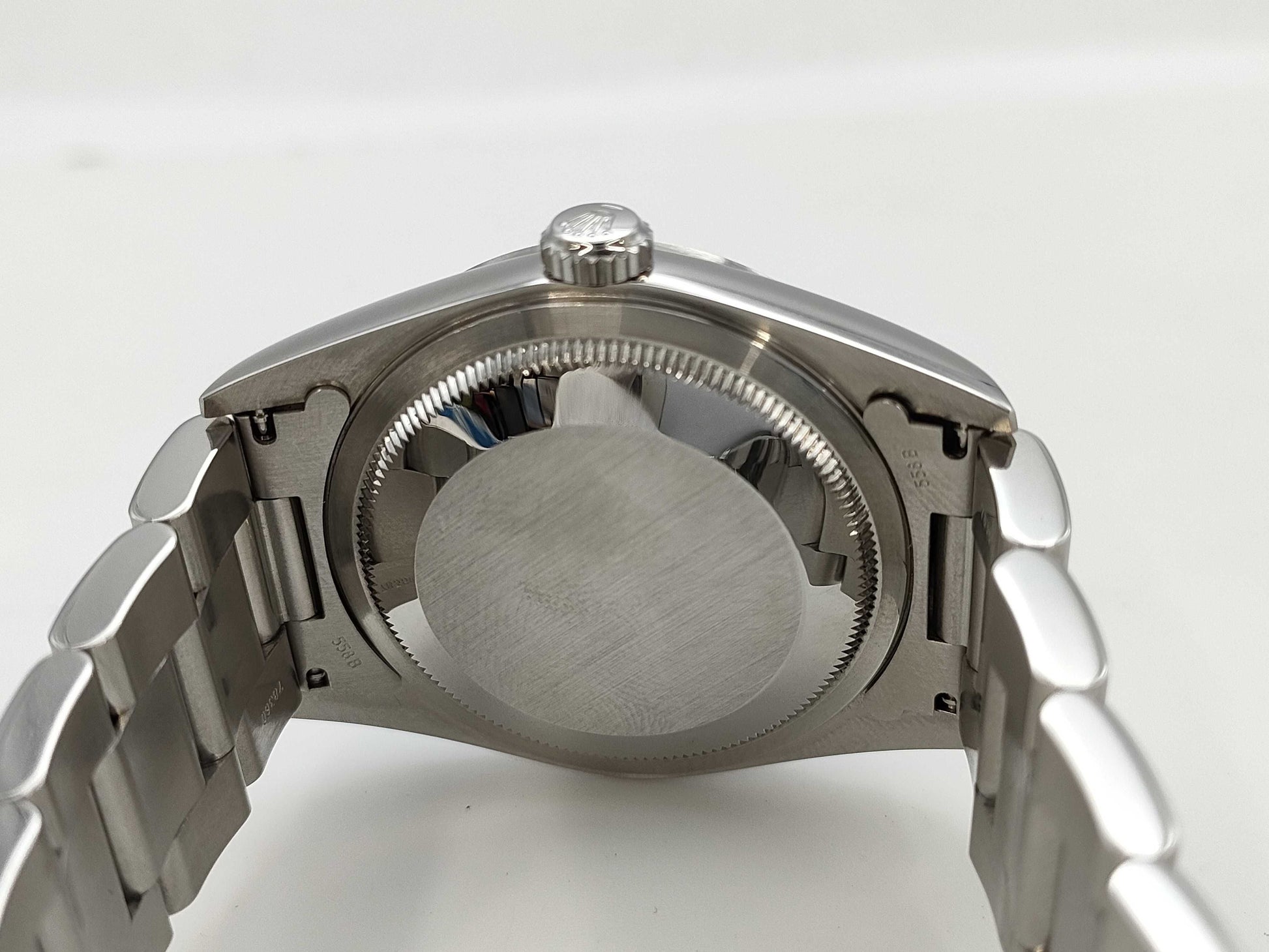 ROLEX 16200 P676093 Silver Roman Oyster Breath Men's Watch