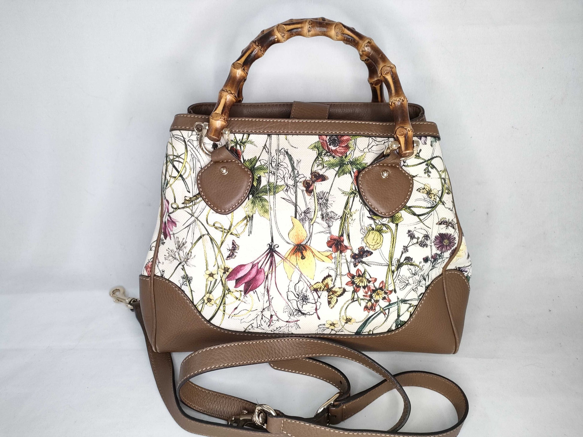 GUCCI Bamboo Handbag 308360 520981 Strap Handbag