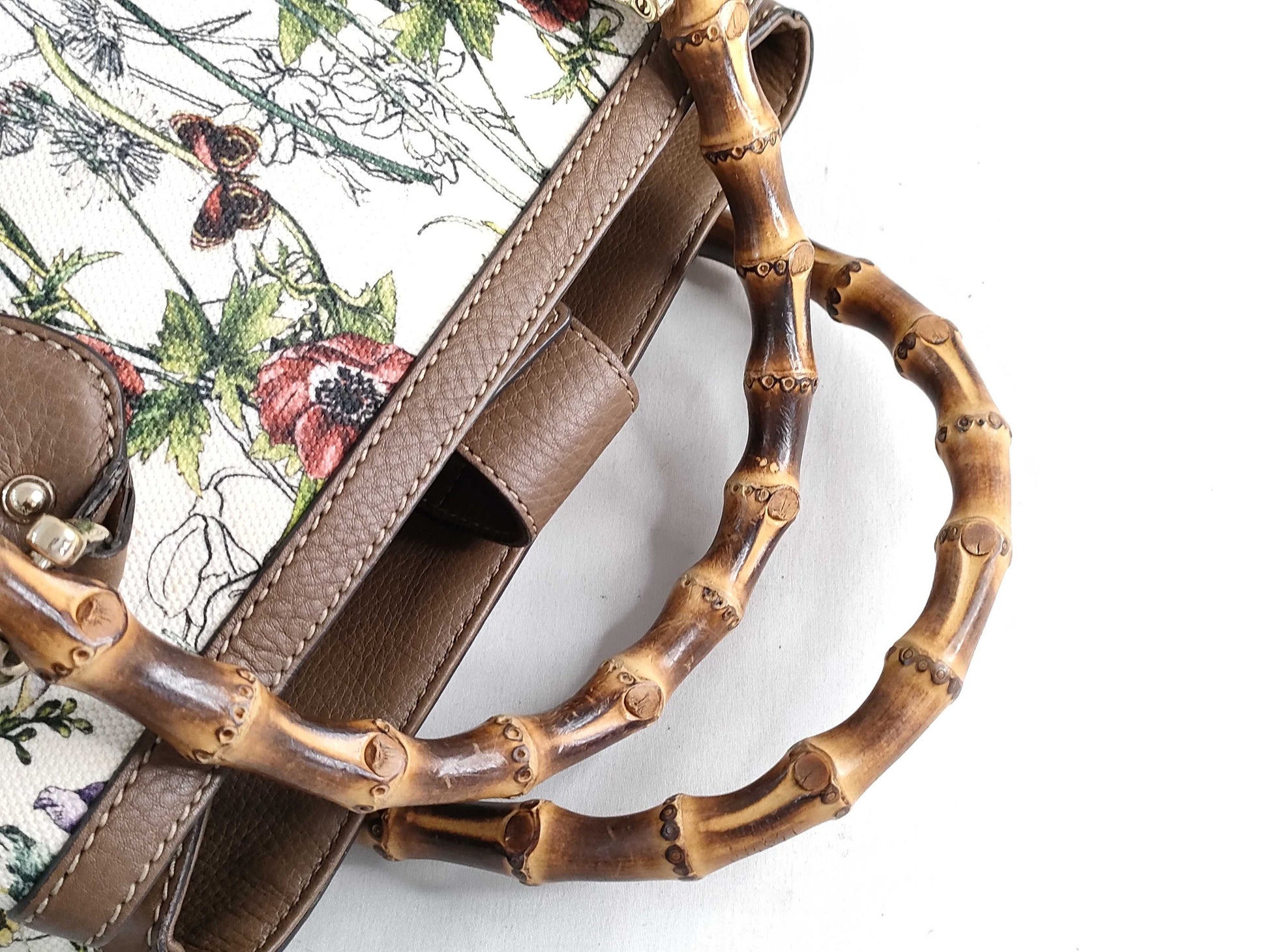 GUCCI Bamboo Handbag 308360 520981 Strap Handbag