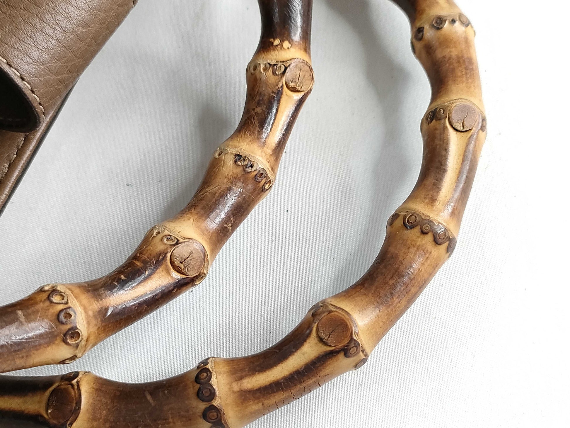 GUCCI Bamboo Handbag 308360 520981 Strap Handbag