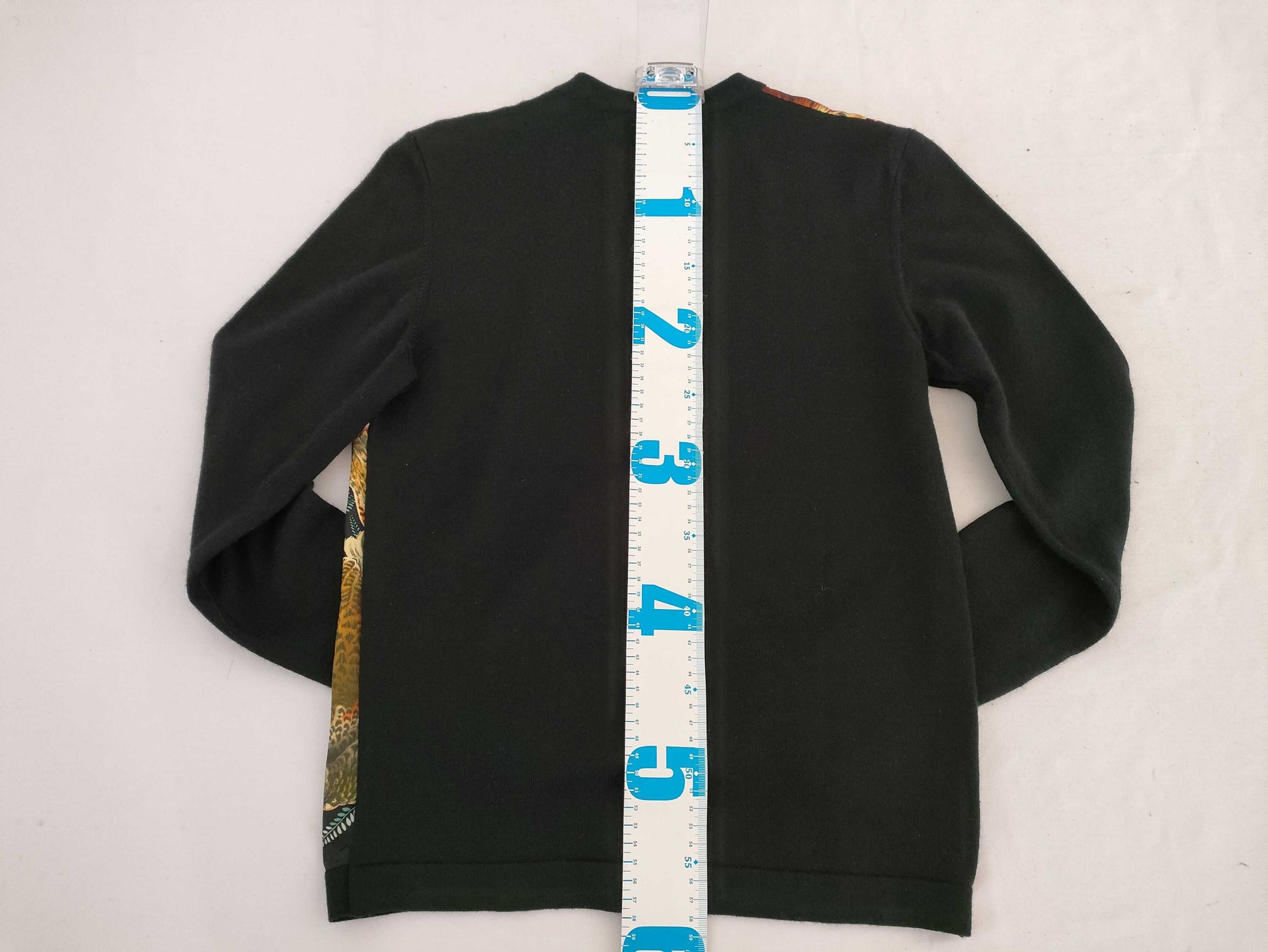 HERMES Animal Print Gold Button Vintage Cardigan #34