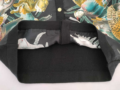 HERMES Animal Print Gold Button Vintage Cardigan #34