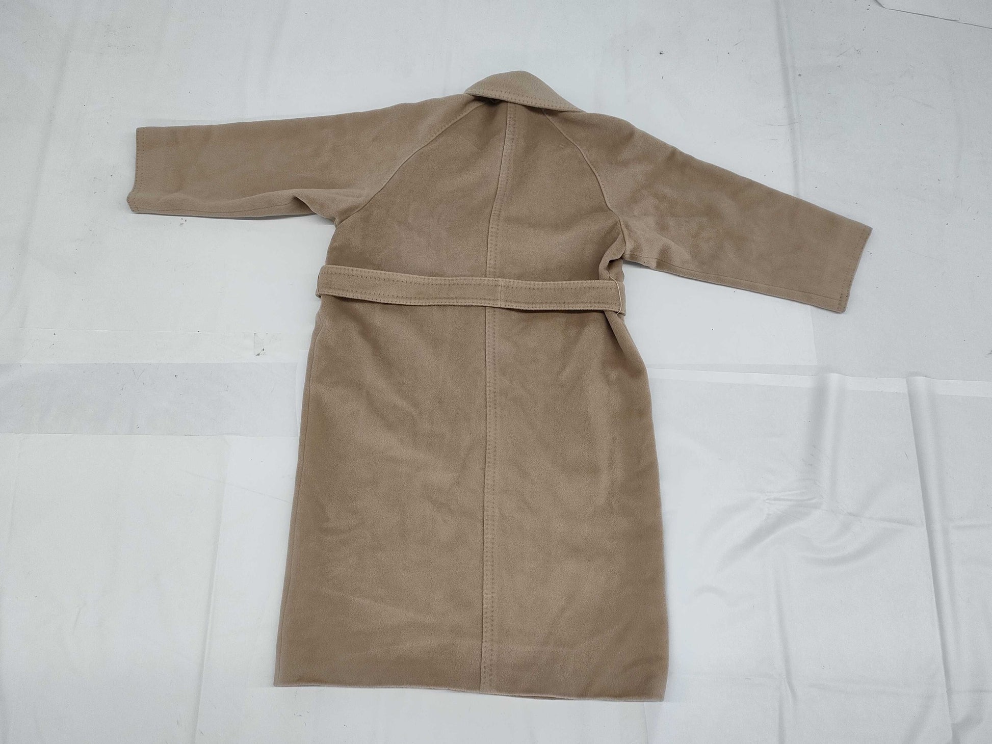 MaxMara White Tag Cashmere Long Coat Manuela Belt #40 Coat