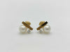 TASAKI Petit Balance Class Pearl Diameter Approx. 6.8mm*2 D0.05/0.05ct YG 750 3.1g Earrings 