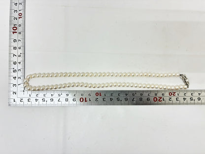 MIKIMOTO Pearl Diameter Approx. 5.5-6.0mm SV 22.3g Necklace 