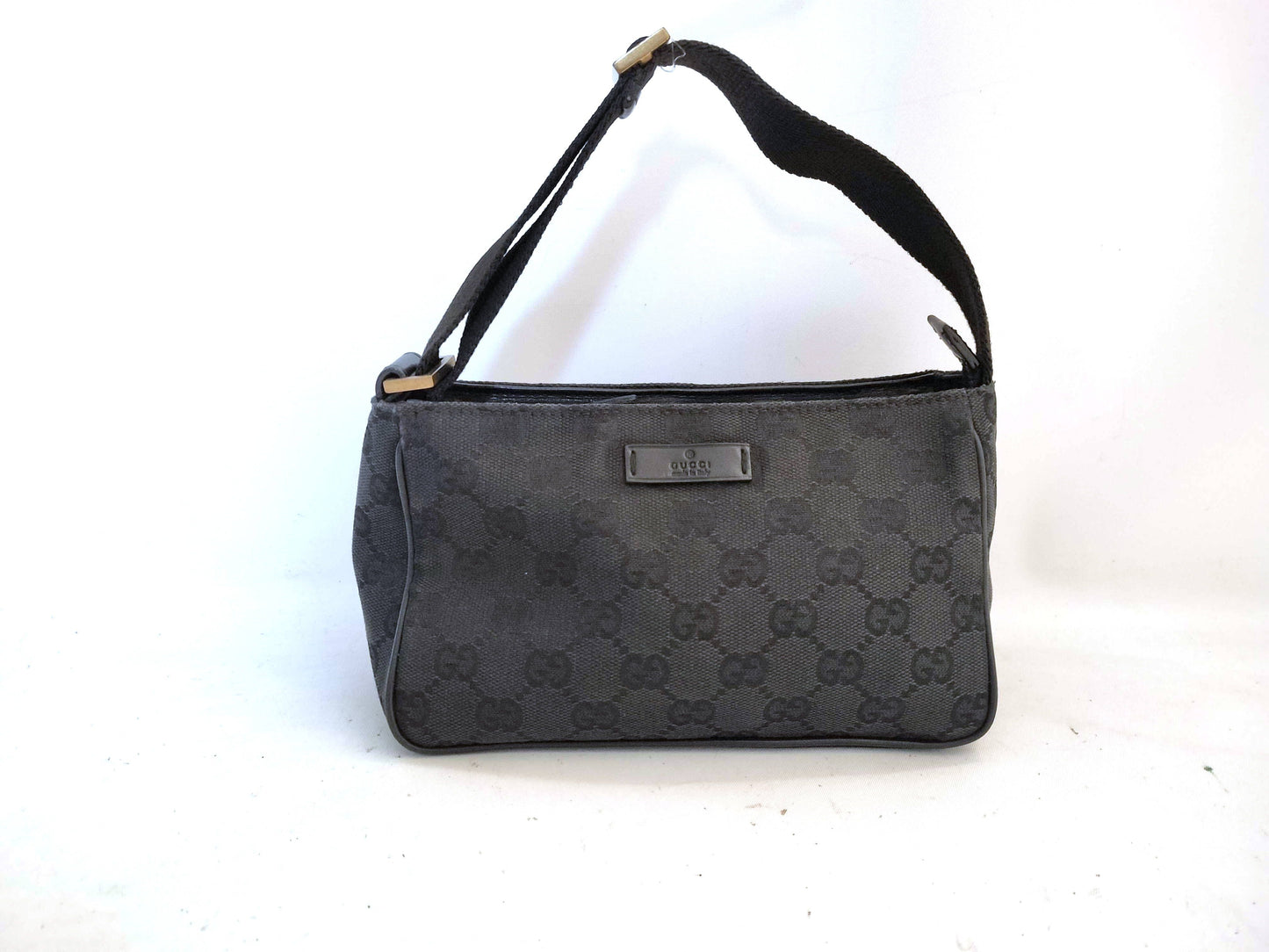 GUCCI GG Canvas GUCCI Accessory Pouch Black Canvas Pouch