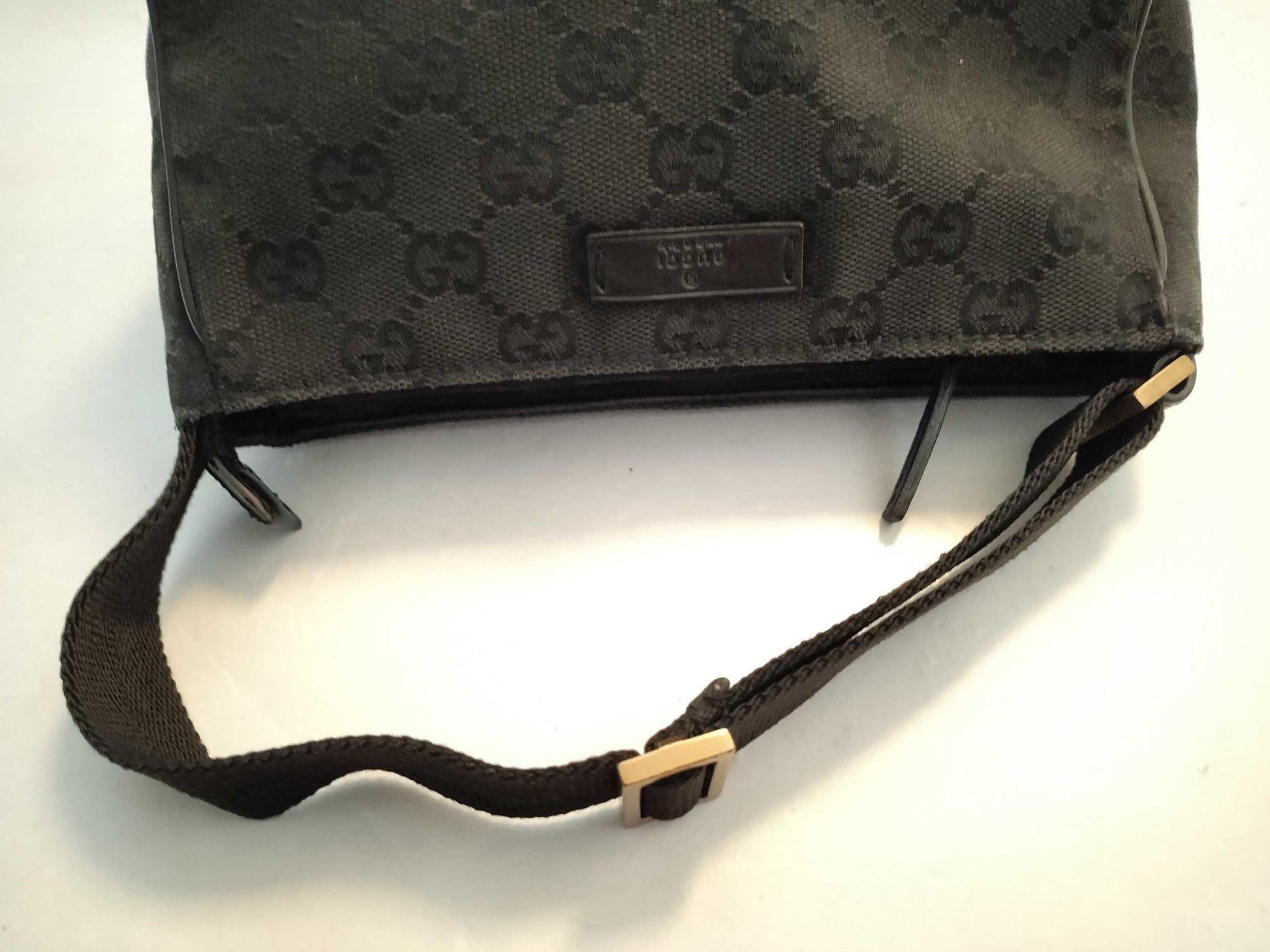 GUCCI GG Canvas GUCCI Accessory Pouch Black Canvas Pouch