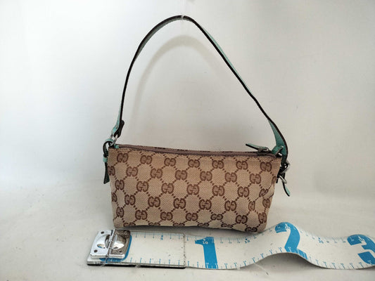 GUCCI GG Canvas GUCCI Accessory Pouch Light Blue Canvas Pouch