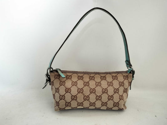 GUCCI GG Canvas GUCCI Accessory Pouch Light Blue Canvas Pouch