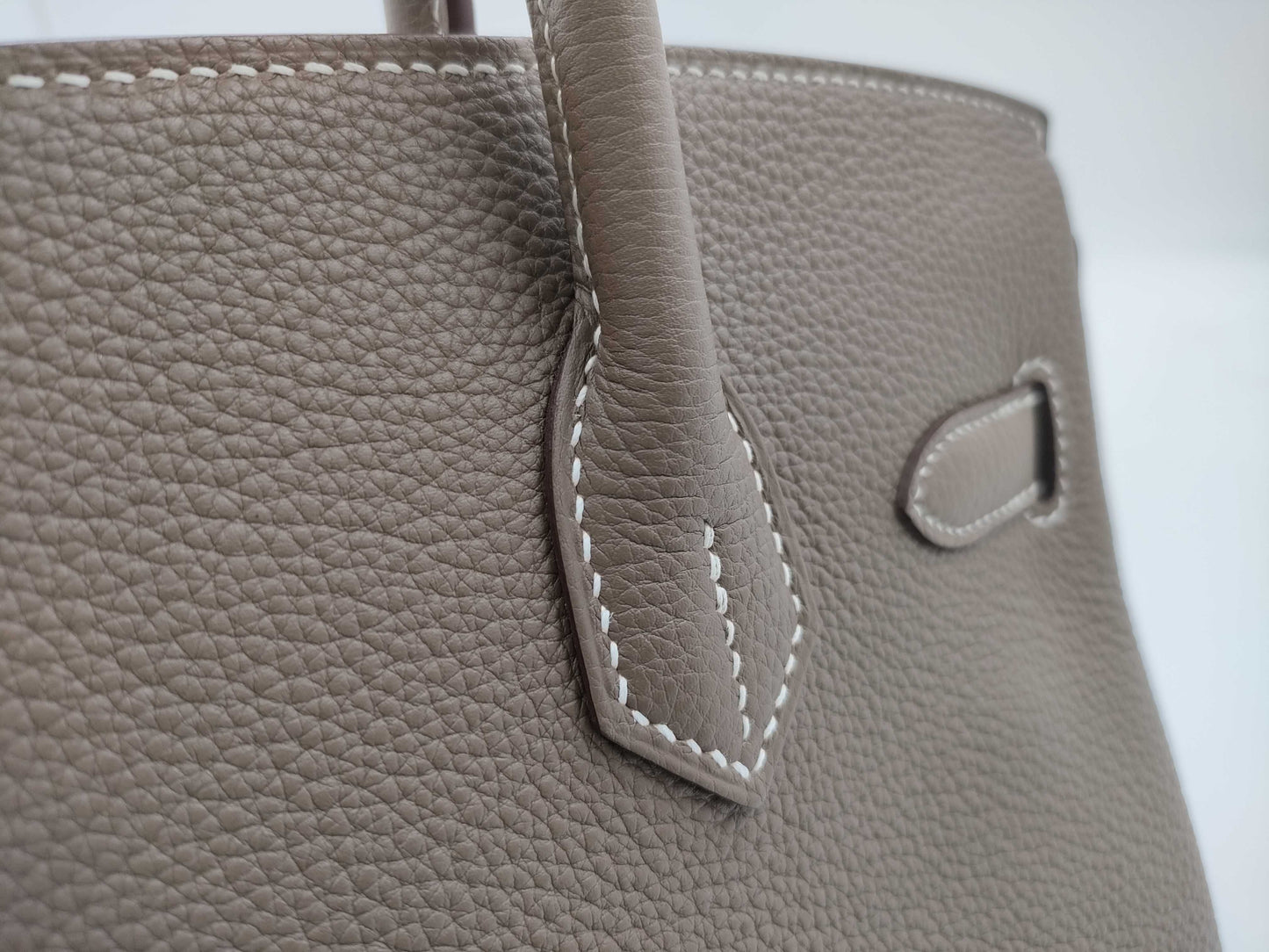 HERMES Birkin 30 Togo Etoup Silver Fittings U-Engraved Handbag