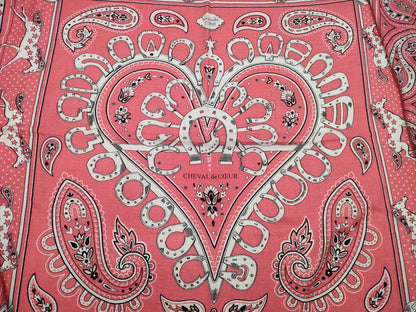 HERMES Carrageen 140 Cheval de Coeur Scarf