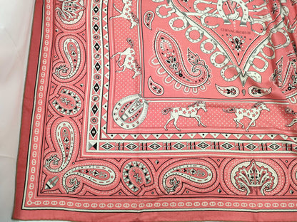 HERMES Carrageen 140 Cheval de Coeur Scarf