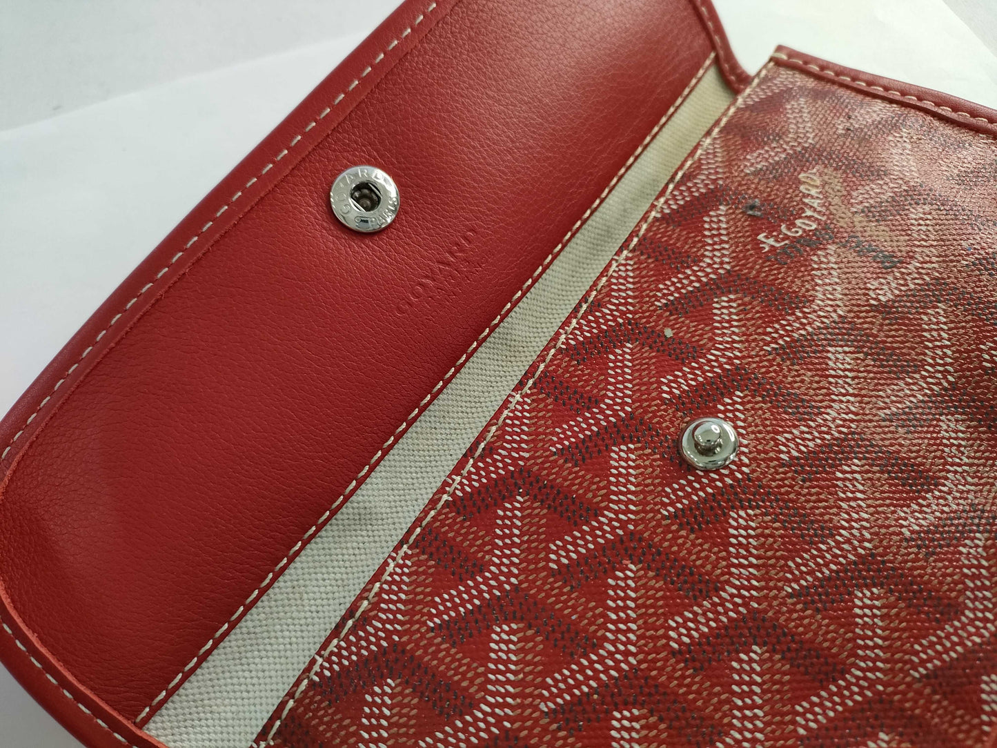 GOYARD GOYARD Goyard Saint Louis Pouch Red Pouch