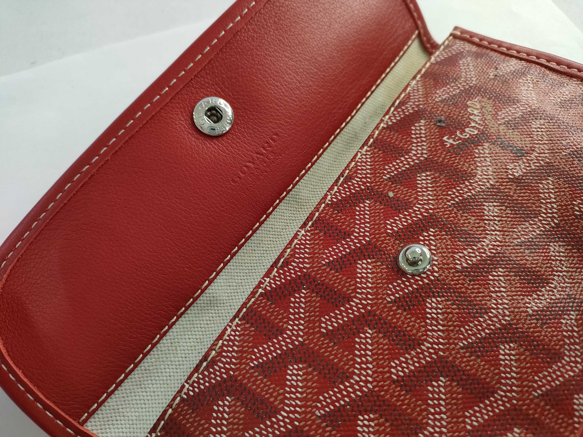 GOYARD GOYARD Goyard Saint Louis Pouch Red Pouch