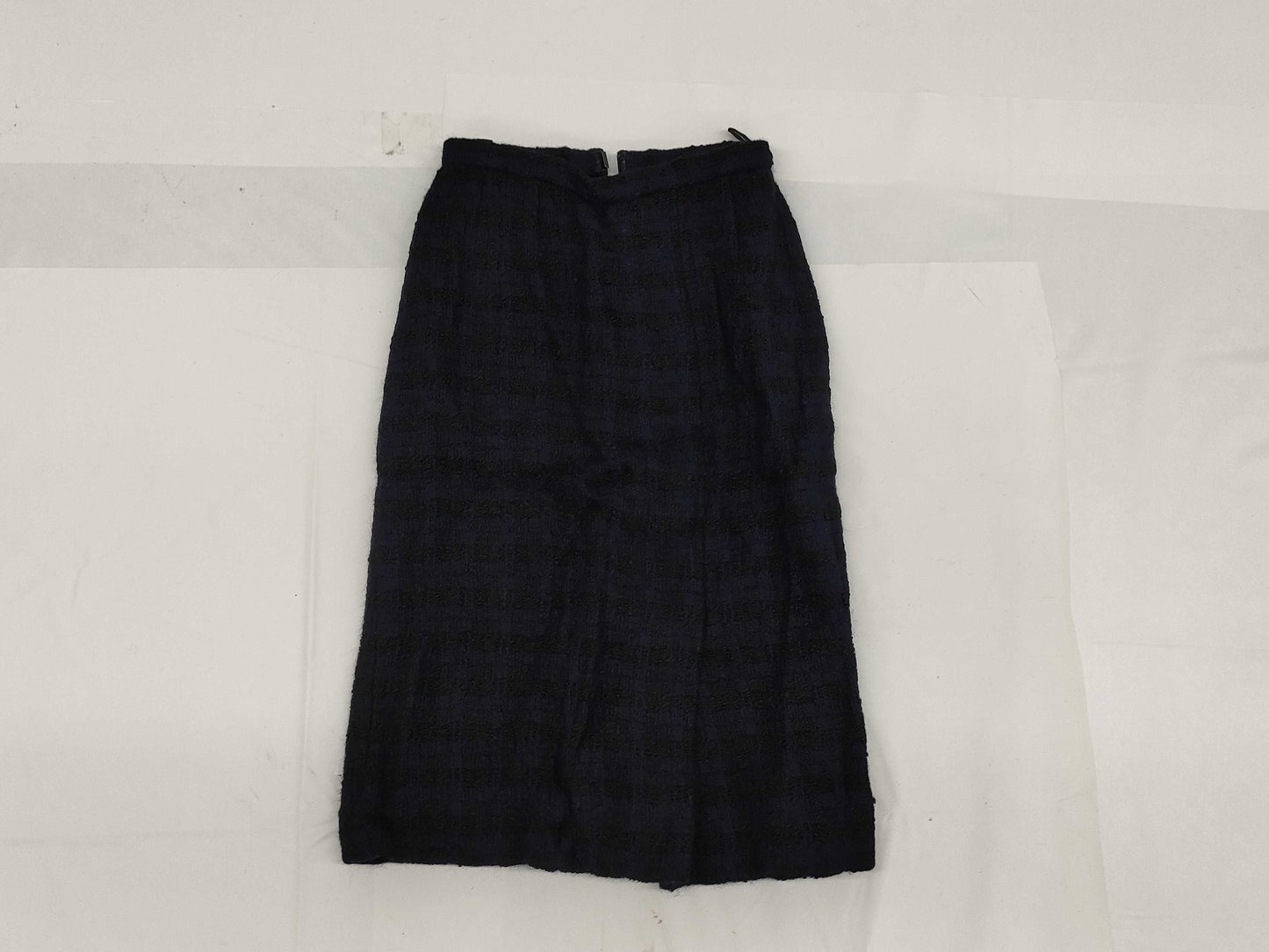 CHANEL CHANEL Tweed Skirt Black Blue Size 36 Skirt