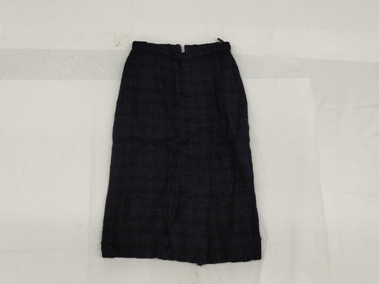 CHANEL CHANEL Tweed Skirt Black Blue Size 36 Skirt