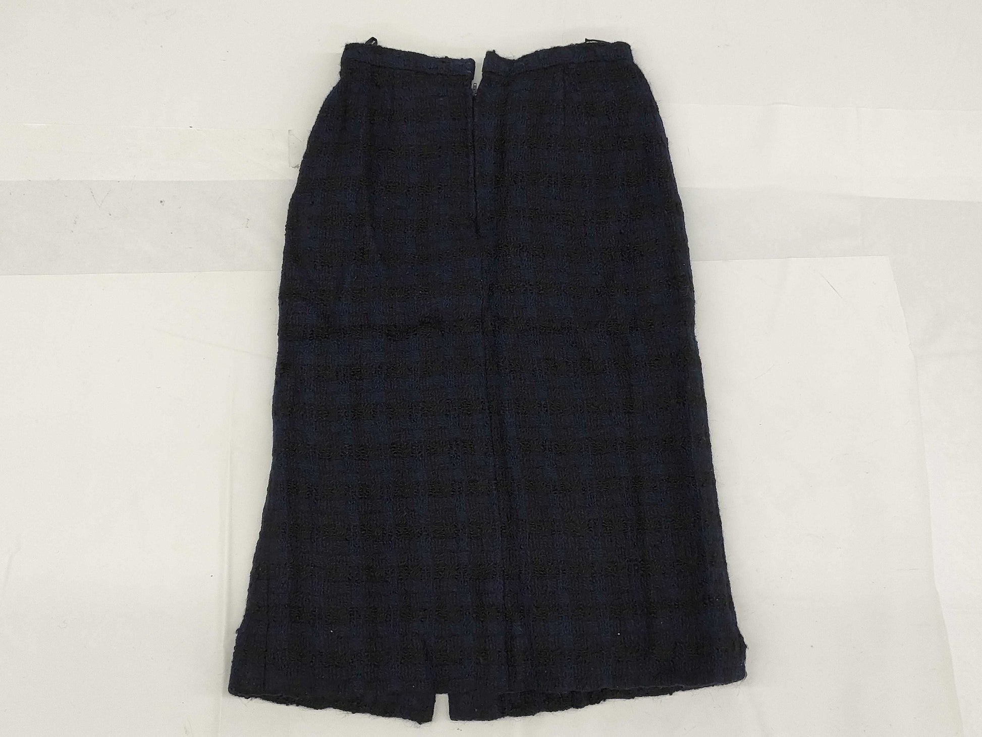CHANEL CHANEL Tweed Skirt Black Blue Size 36 Skirt