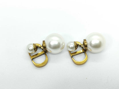 Dior Dior CD logo tribal pearl earrings