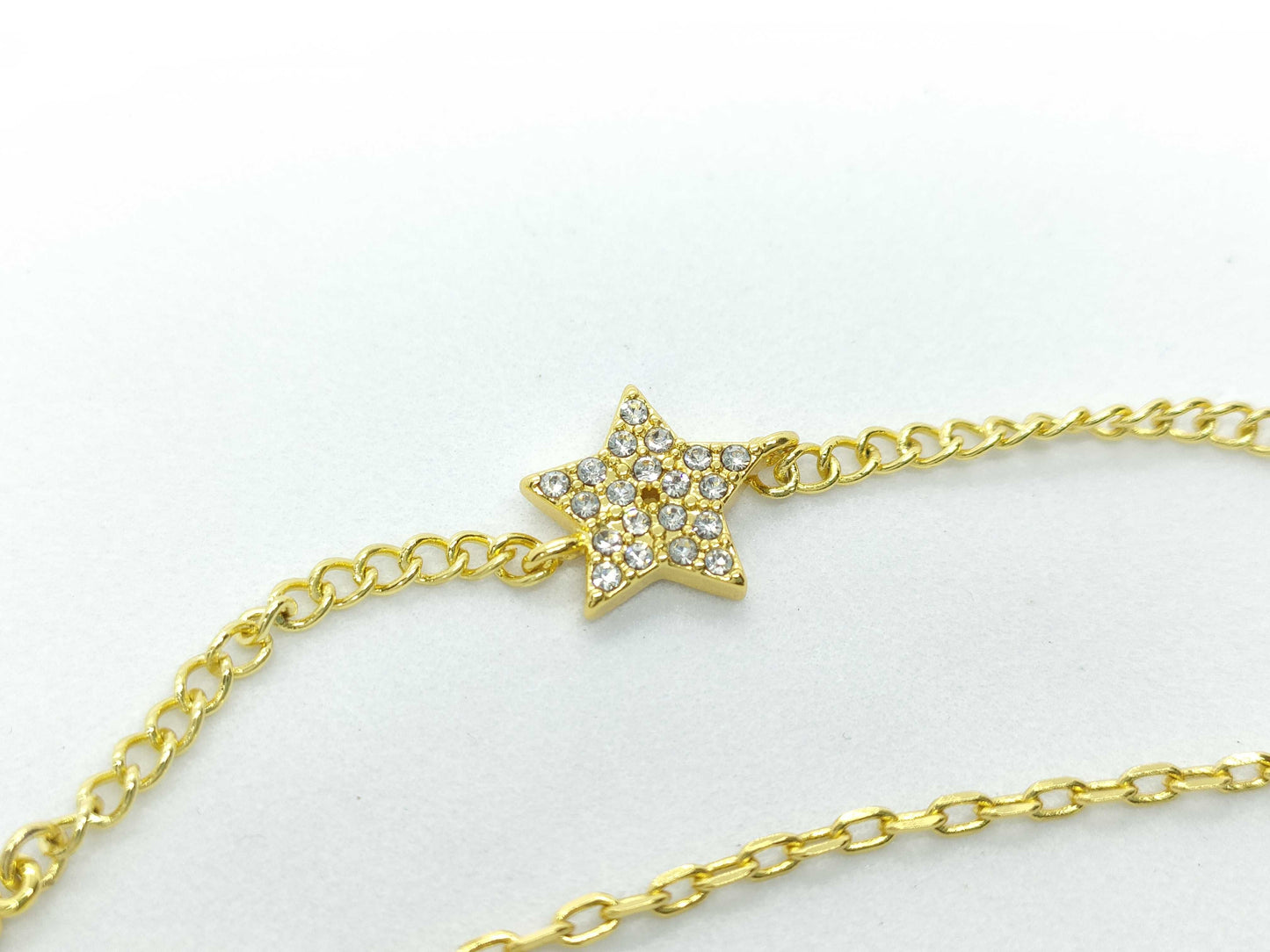 Dior Dior Rhinestone CD Gold Bracelet Bracelet Bangle