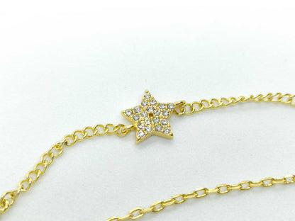 Dior Dior Rhinestone CD Gold Bracelet Bracelet Bangle