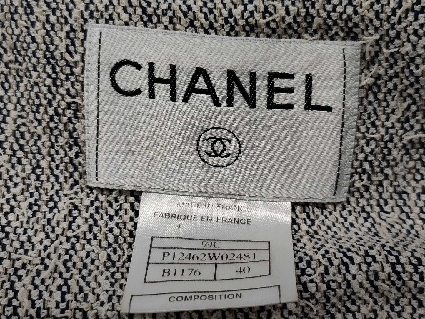 CHANEL CHANEL Size 40 Denim Jacket Jacket