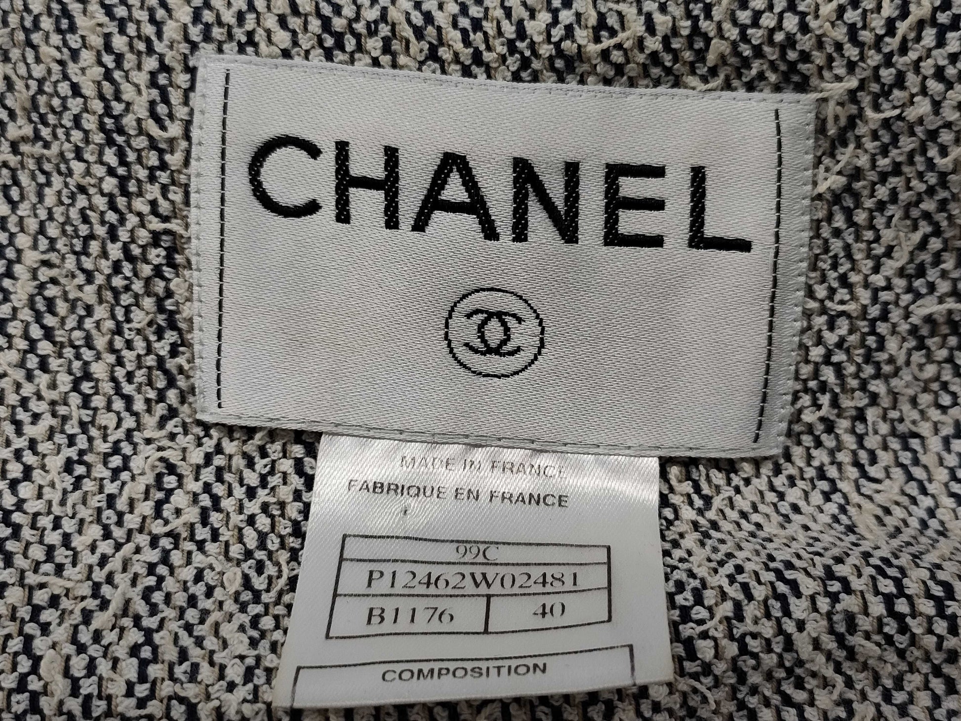 CHANEL CHANEL Size 40 Denim Jacket Jacket
