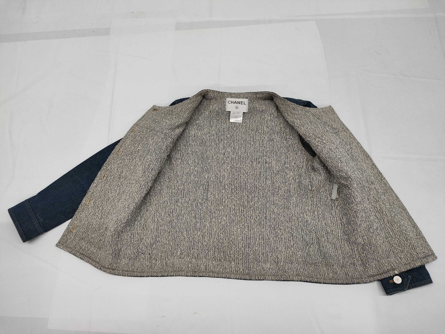 CHANEL CHANEL Size 40 Denim Jacket Jacket