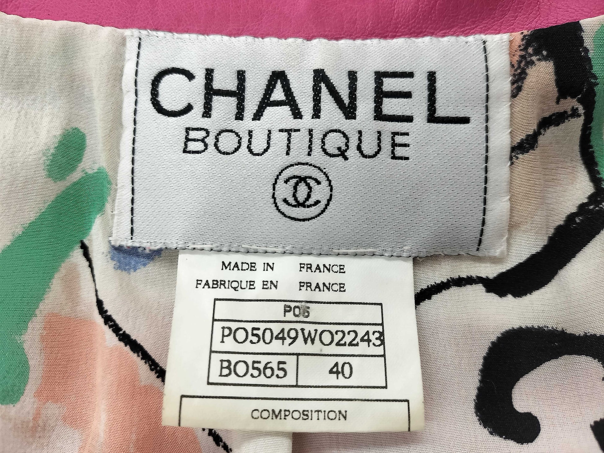 CHANEL CHANEL 40 Leather Jacket Jacket