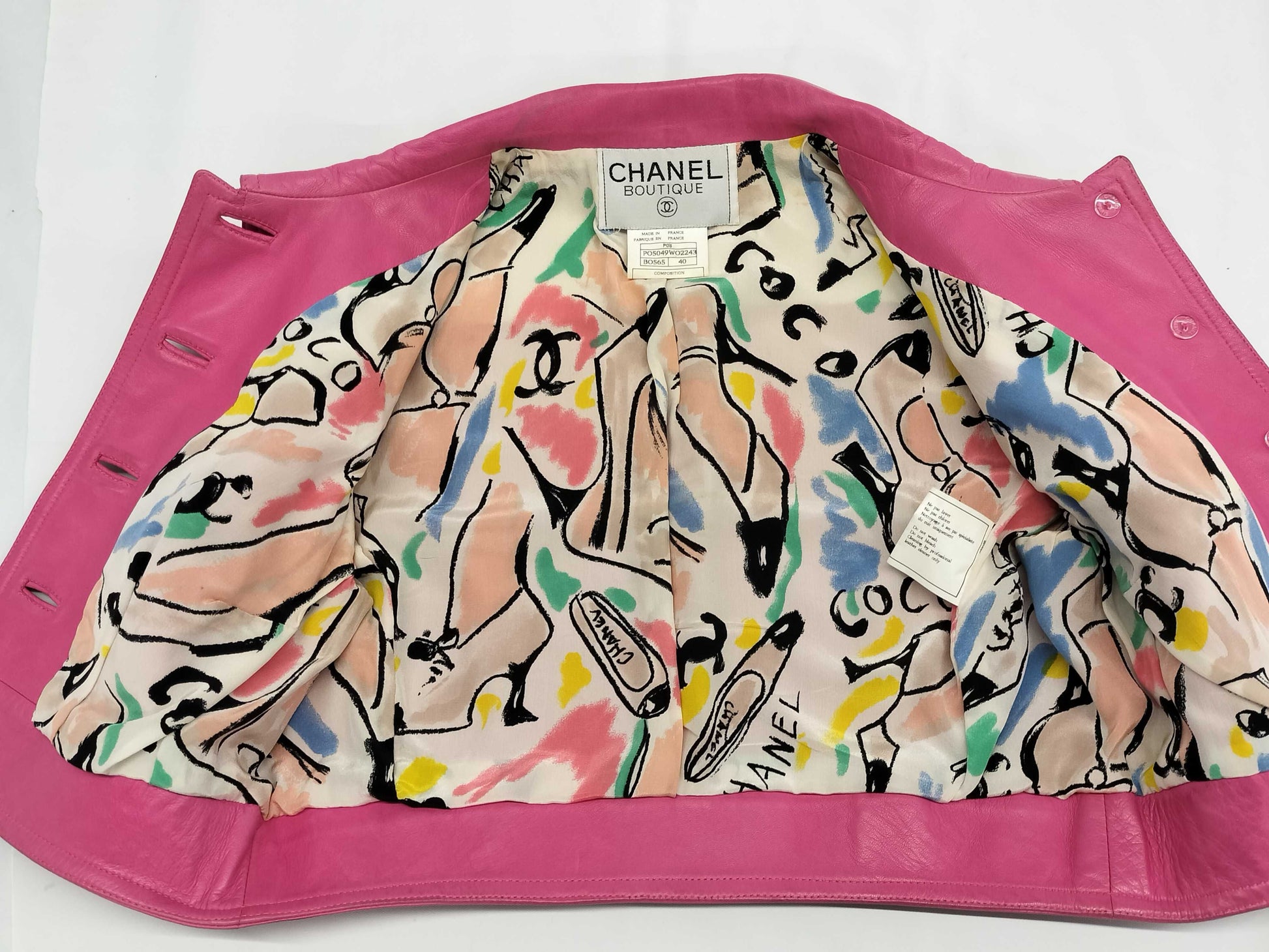 CHANEL CHANEL 40 Leather Jacket Jacket