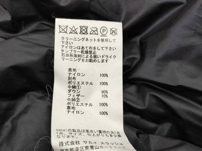 sacai Asymmetrical Down Jacket