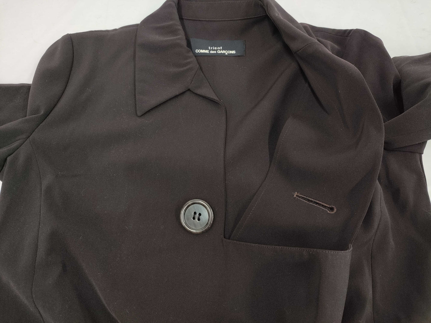 Comme des Garcons Trichocombe des Garcons Transforming Dress Dark Brown Coat