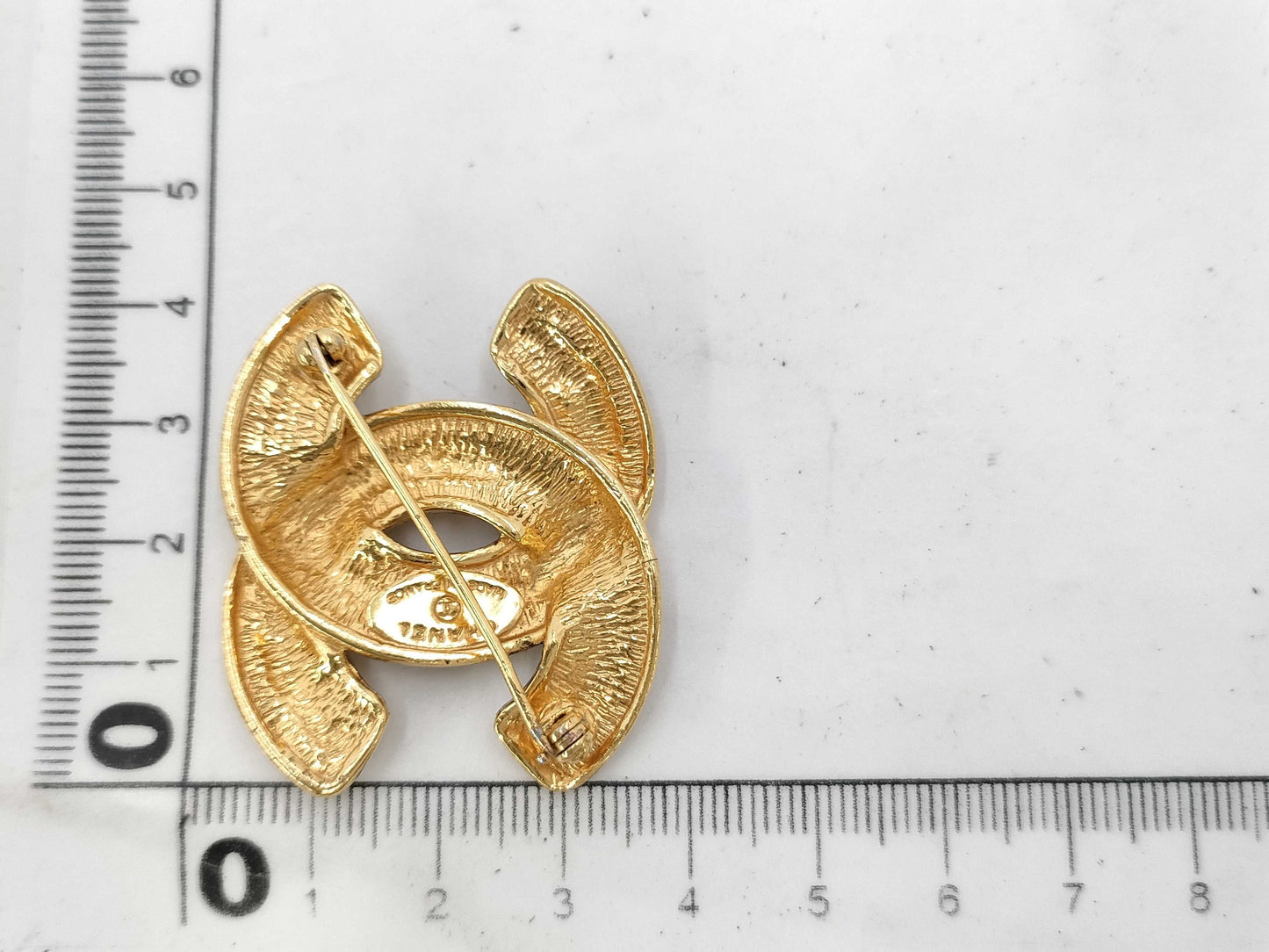 CHANEL Cocomark Matrasse Brooch Gold Brooch