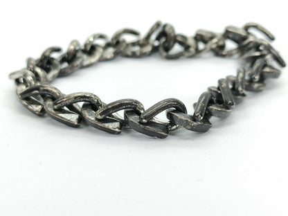 Tiffany & Co. Tiffany Forge Medium Black Silver Bracelet/Bangle