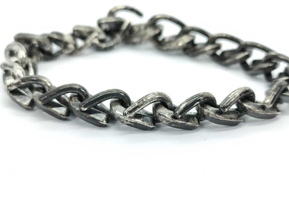 Tiffany & Co. Tiffany Forge Medium Black Silver Bracelet/Bangle