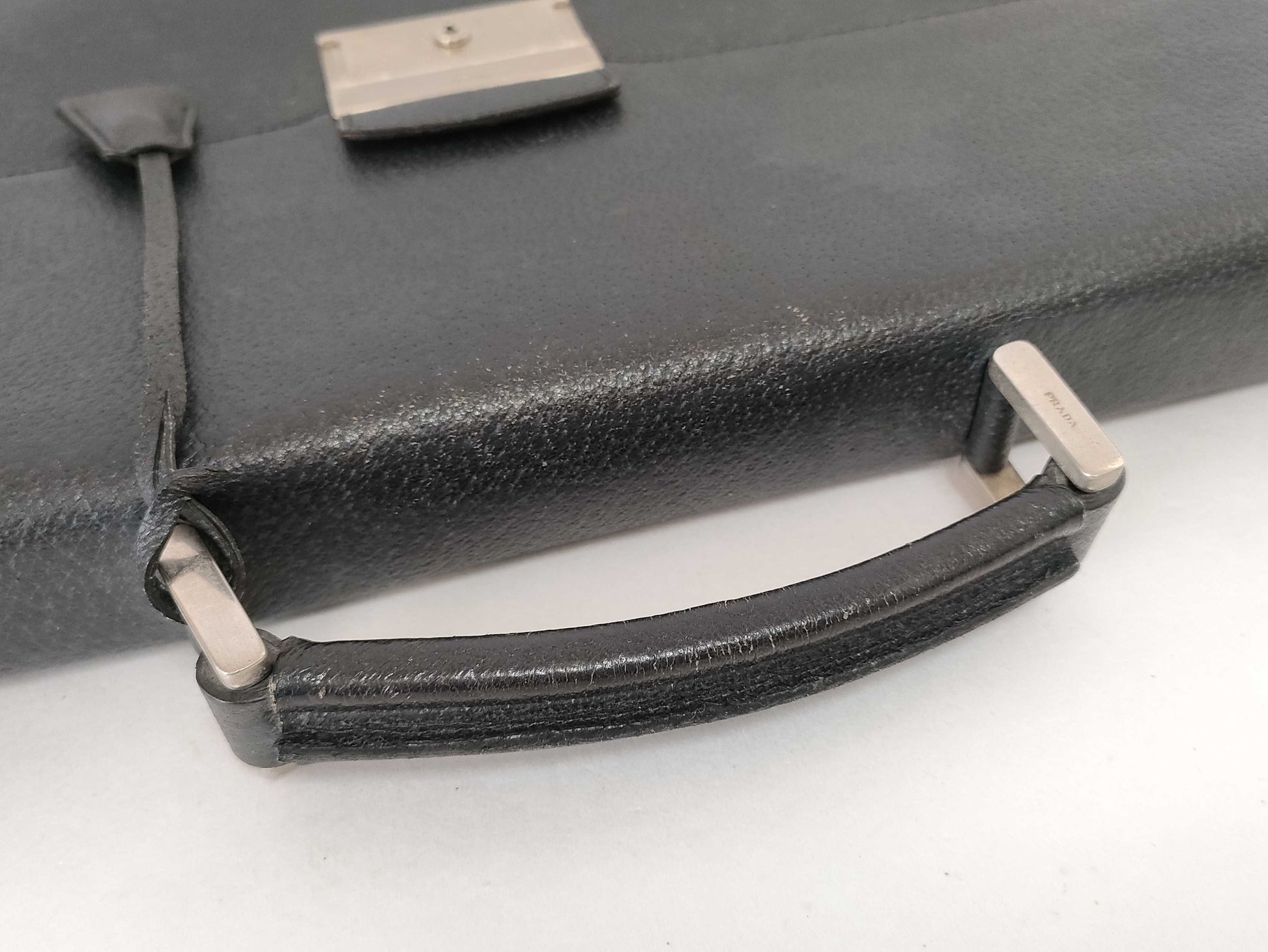 PRADA PRADA Prada Leather Briefcase Business Bag