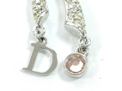 Dior Christian Dior Ribbon Rhinestone Necklace Necklace