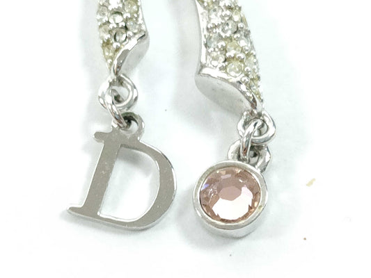 Dior Christian Dior Ribbon Rhinestone Necklace Necklace