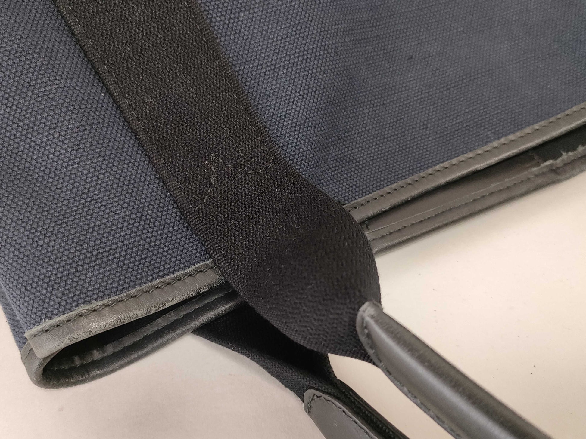 BALENCIAGA Navy Cabas Handbag 339933