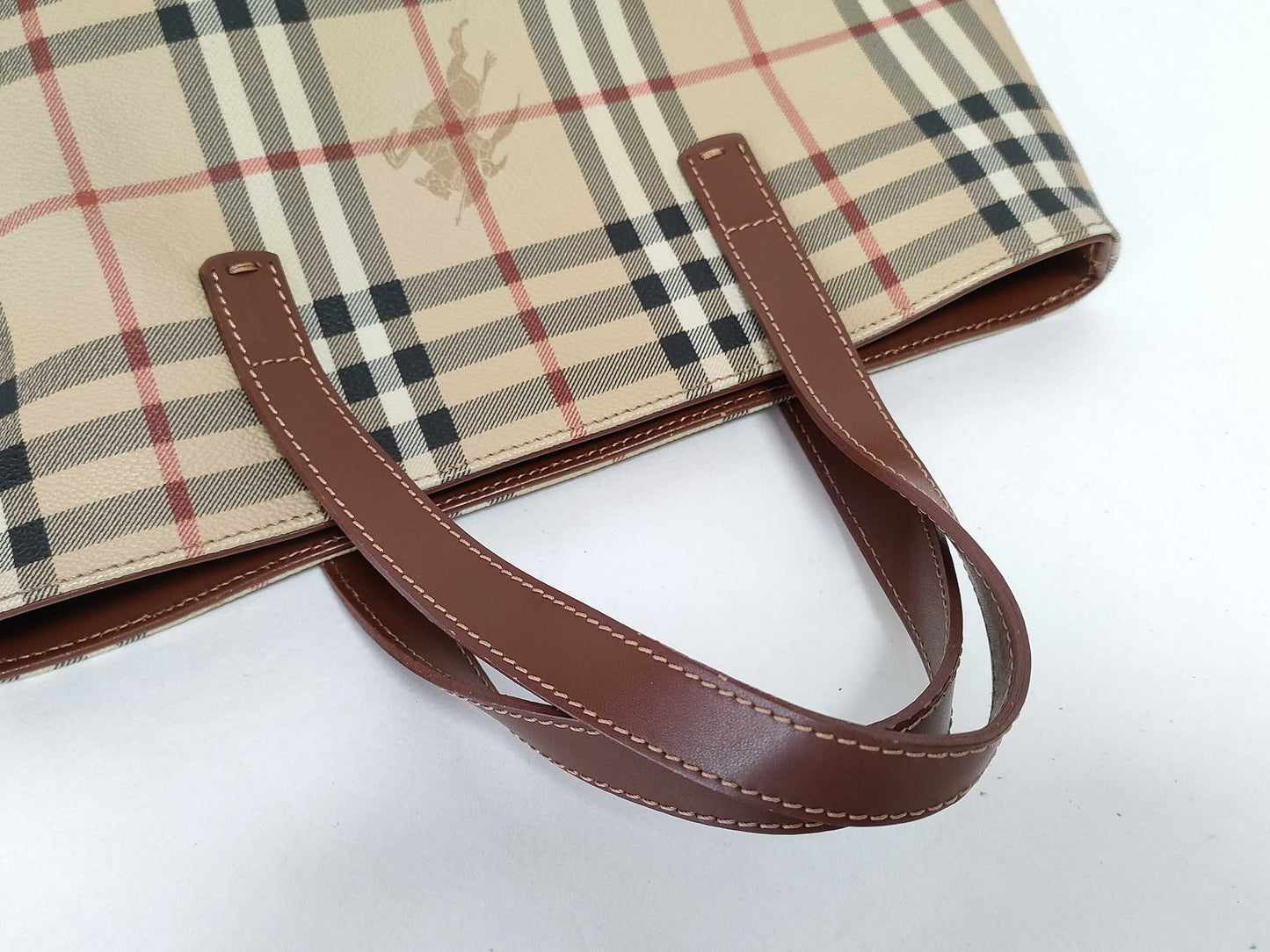 BURBERRY Nova Check Beige Handbag