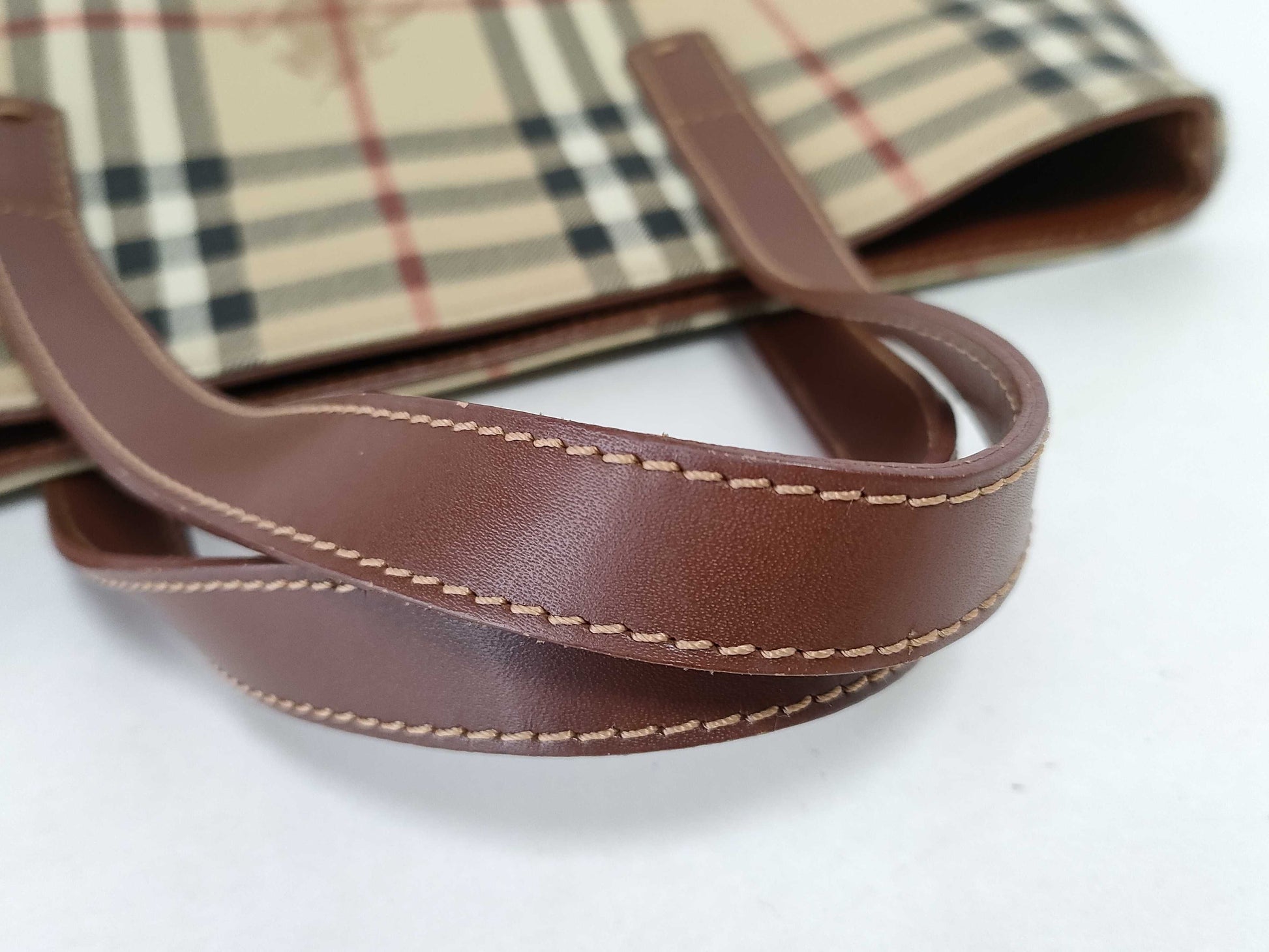 BURBERRY Nova Check Beige Handbag