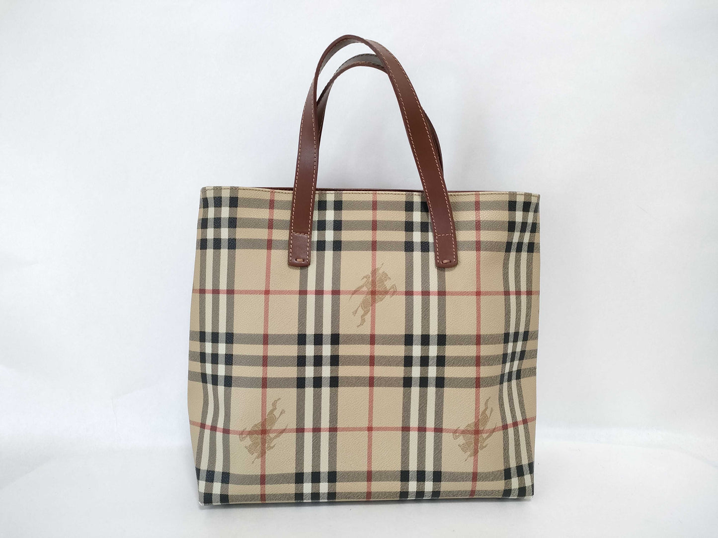 BURBERRY Nova Check Beige Handbag