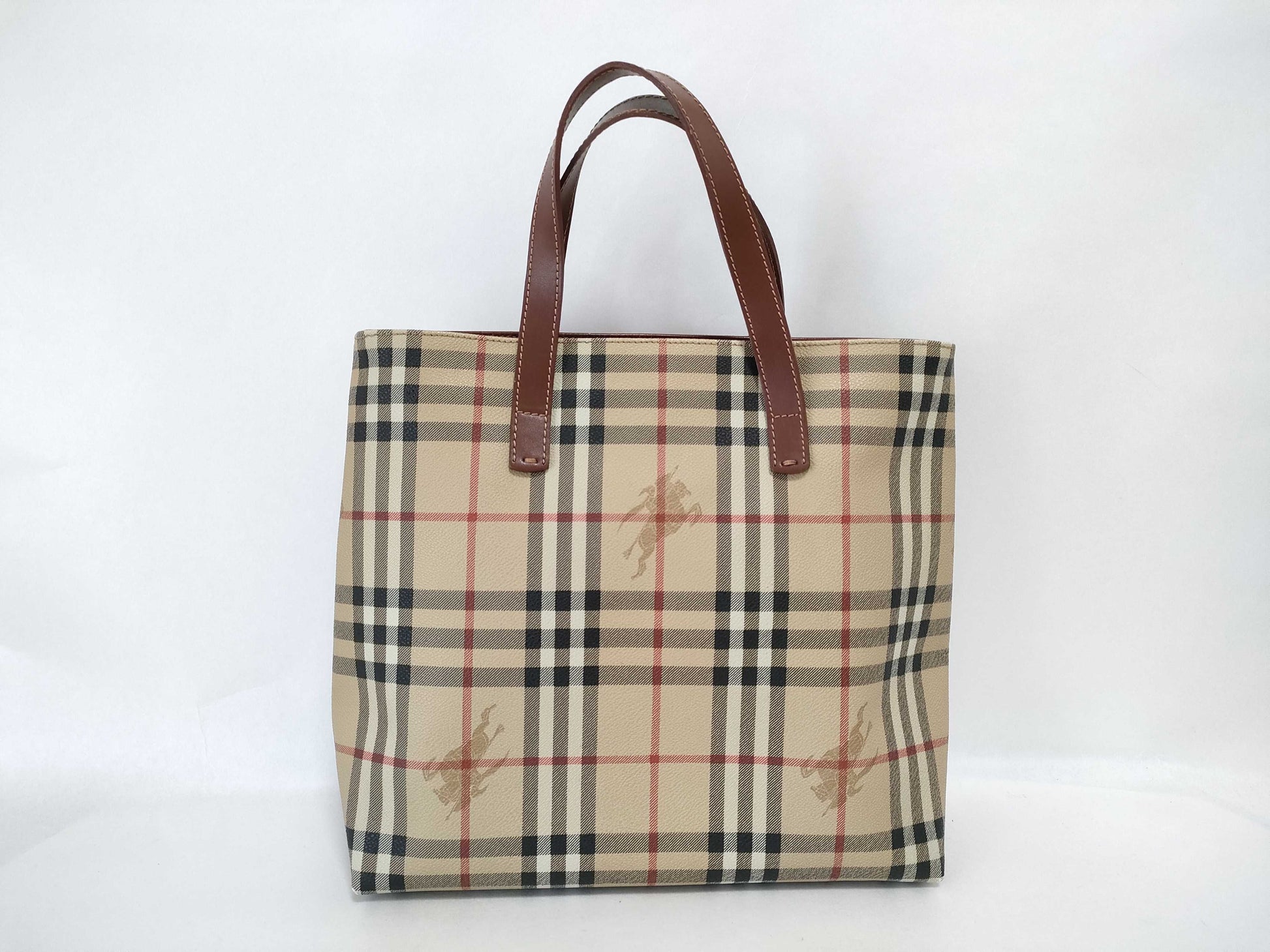 BURBERRY Nova Check Beige Handbag