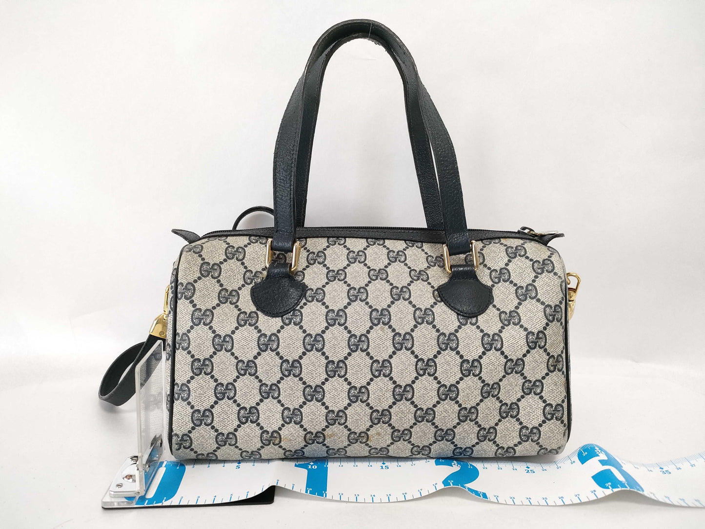 GUCCI Old Gucci Old Gucci 2-Way Bag Navy Boston Bag